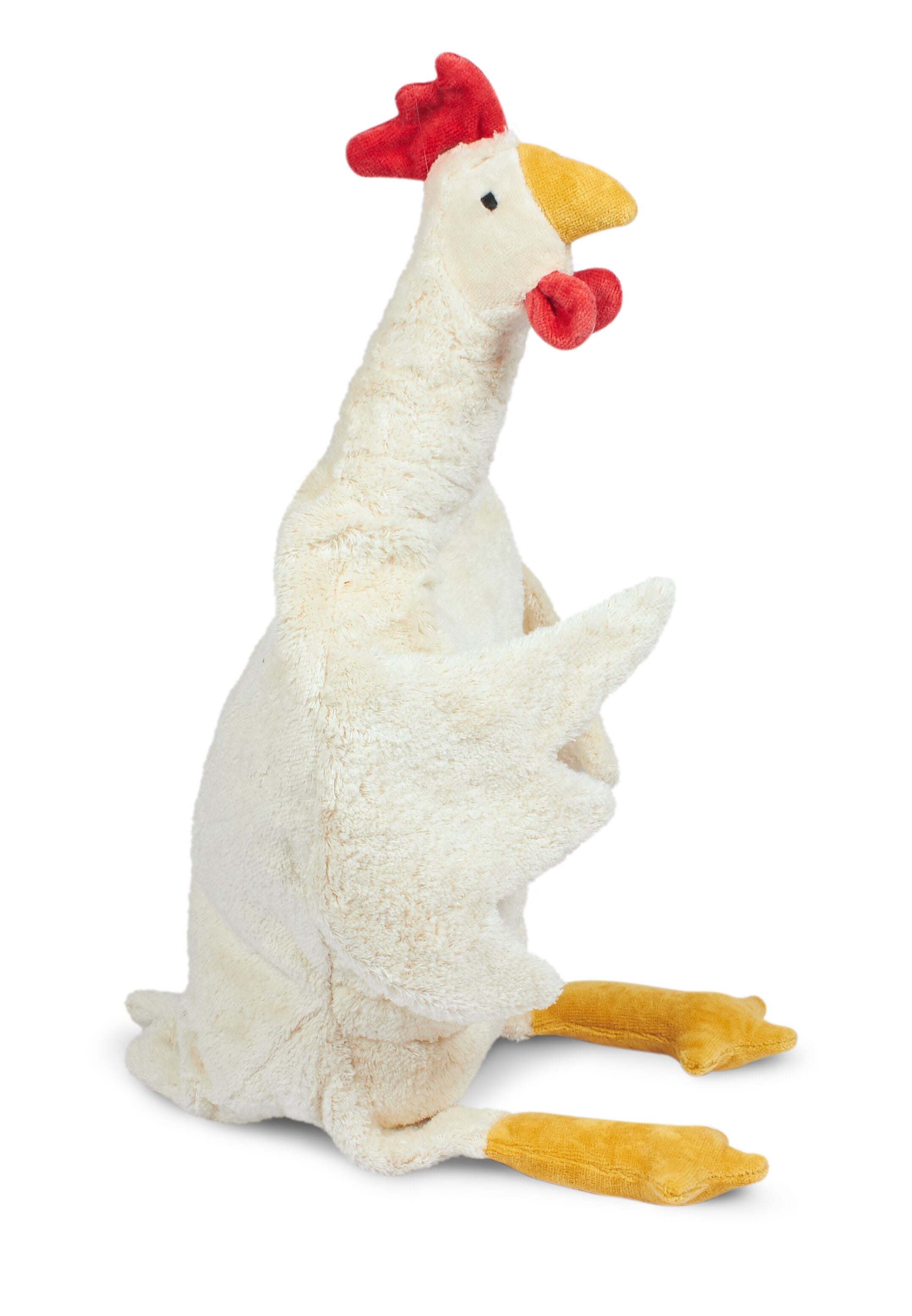 ぬいぐるみ Naturwelt Animal  large / white SENGER Naturwelt / Cuddly animal Chicken white - large – Mico Donum