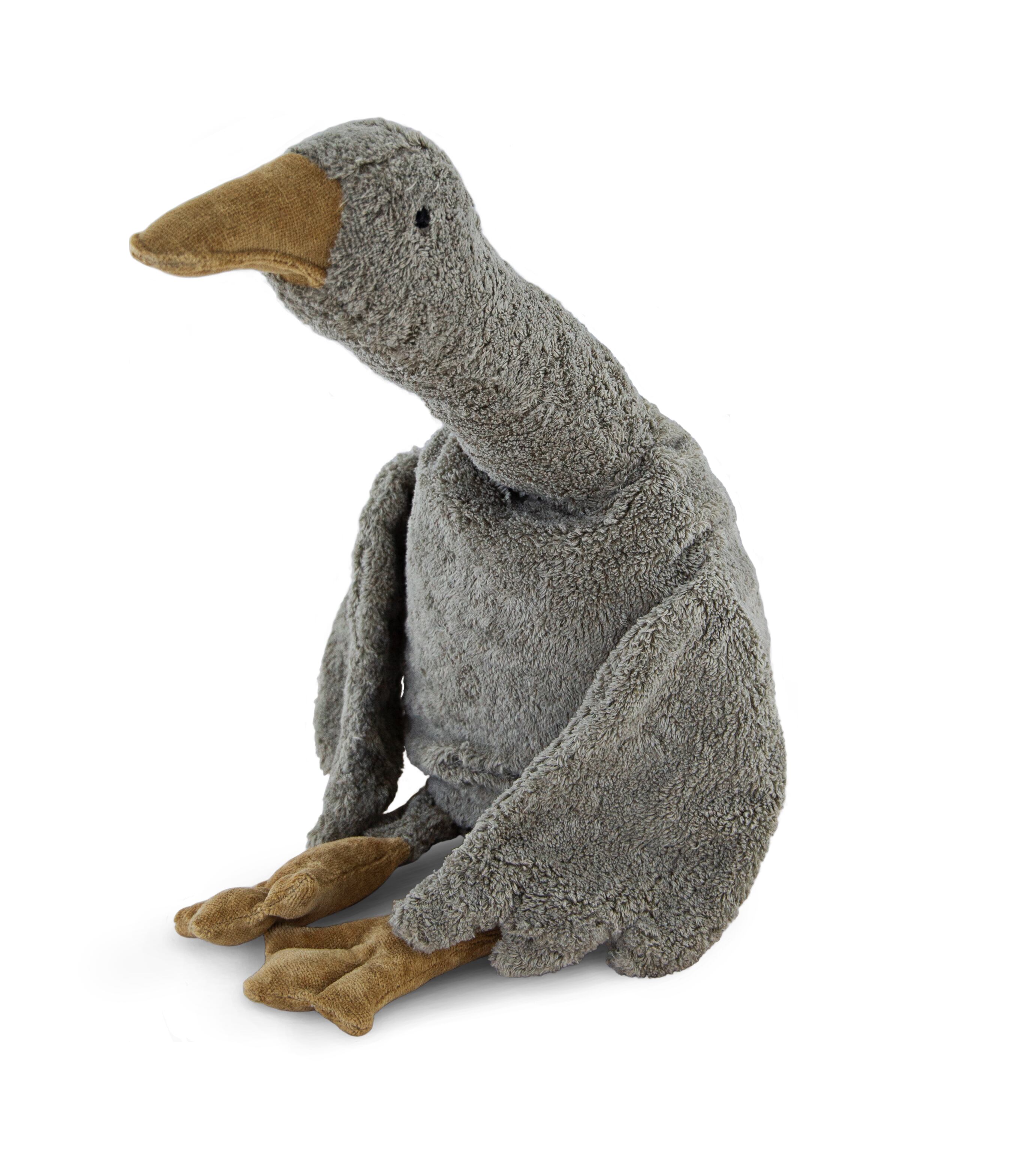 ぬいぐるみ Senger Cuddly animal  - large grey SENGER Naturwelt / Cuddly animal Goose grey vegan - large – Mico Donum