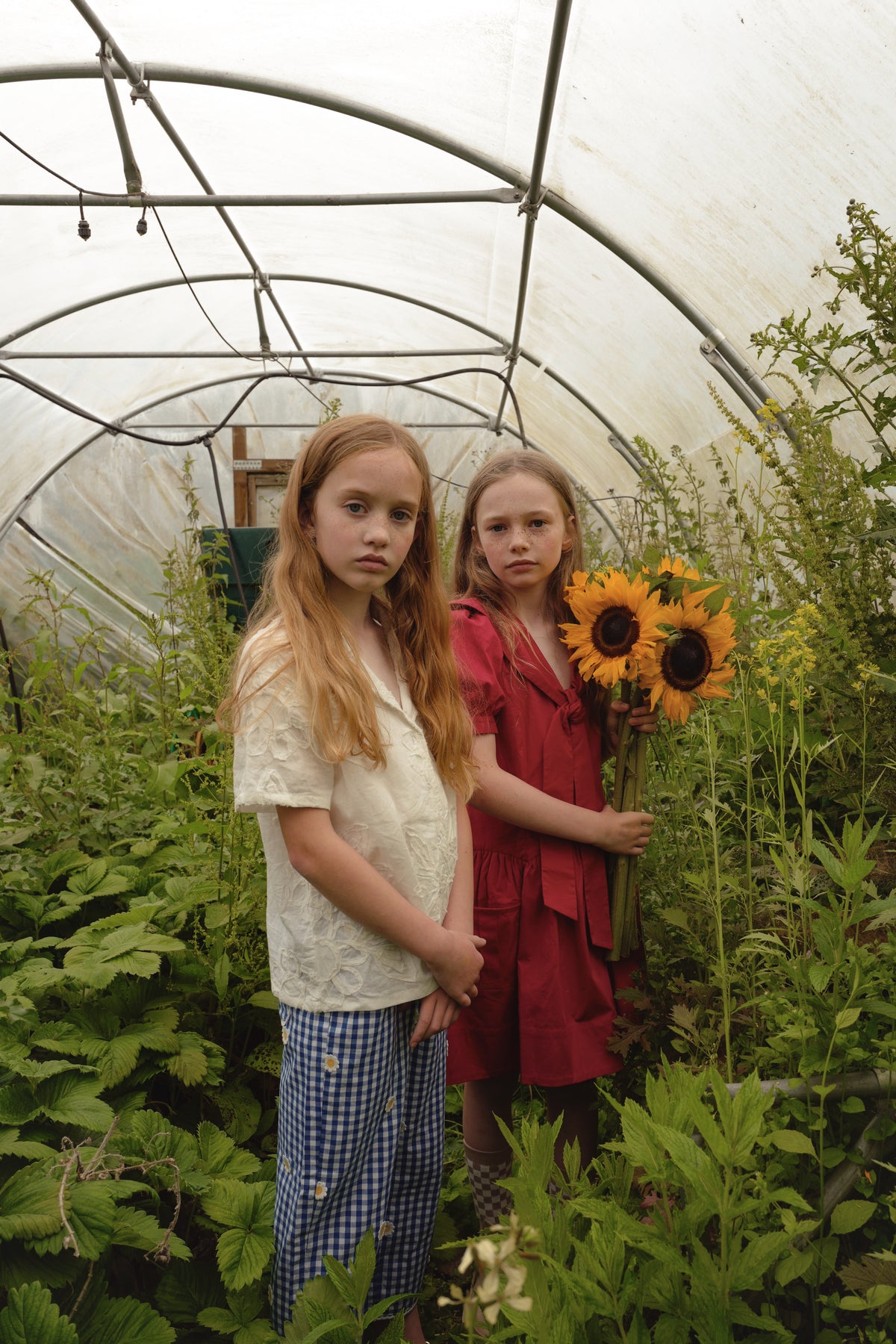 FISH & KIDS / WHITE FLOWERS SHIRT