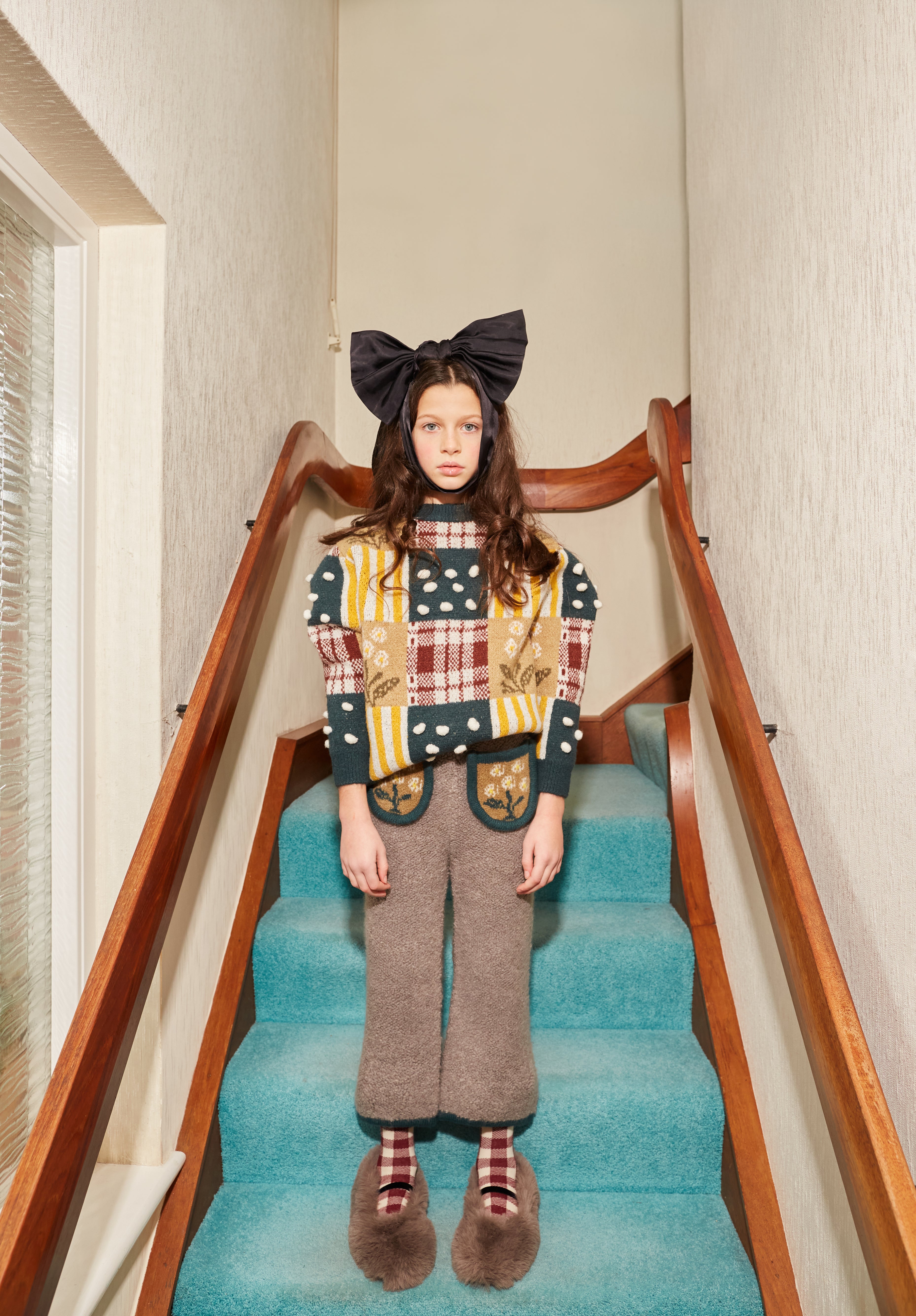 Fish & Kids FLOWERS POCKET PANTS 4-5y