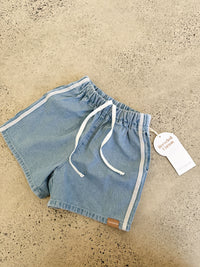 twin collective / TRICKY TRACK SHORT-LIGHT BLUE