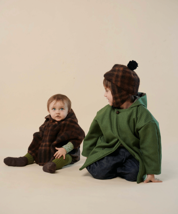 HELLO LUPO / N Poncho - chestnut