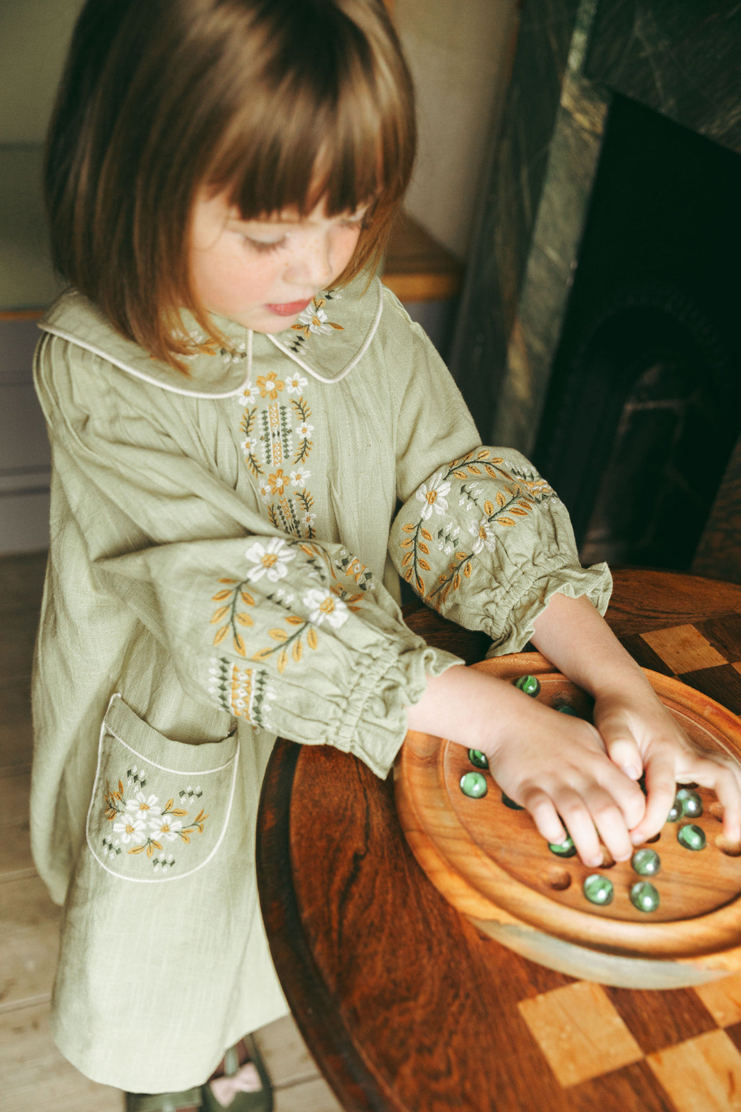 LALi / Marie Dress in Faded Moss