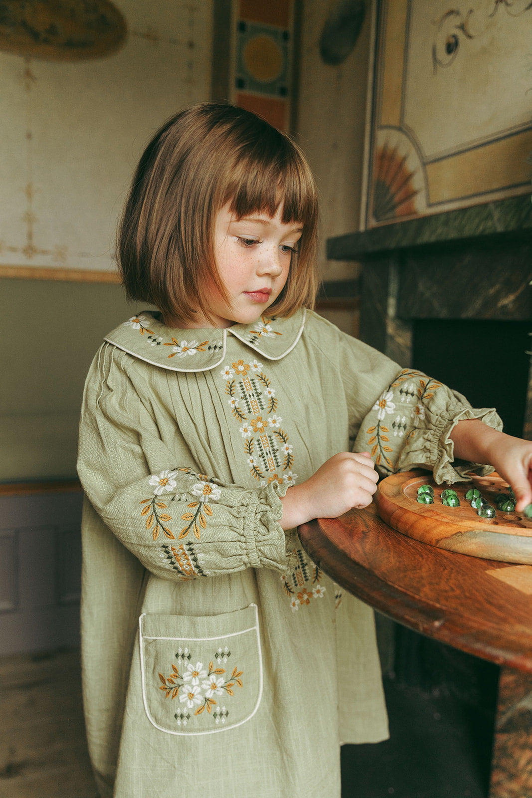 LALi / Marie Dress in Faded Moss – Mico Donum