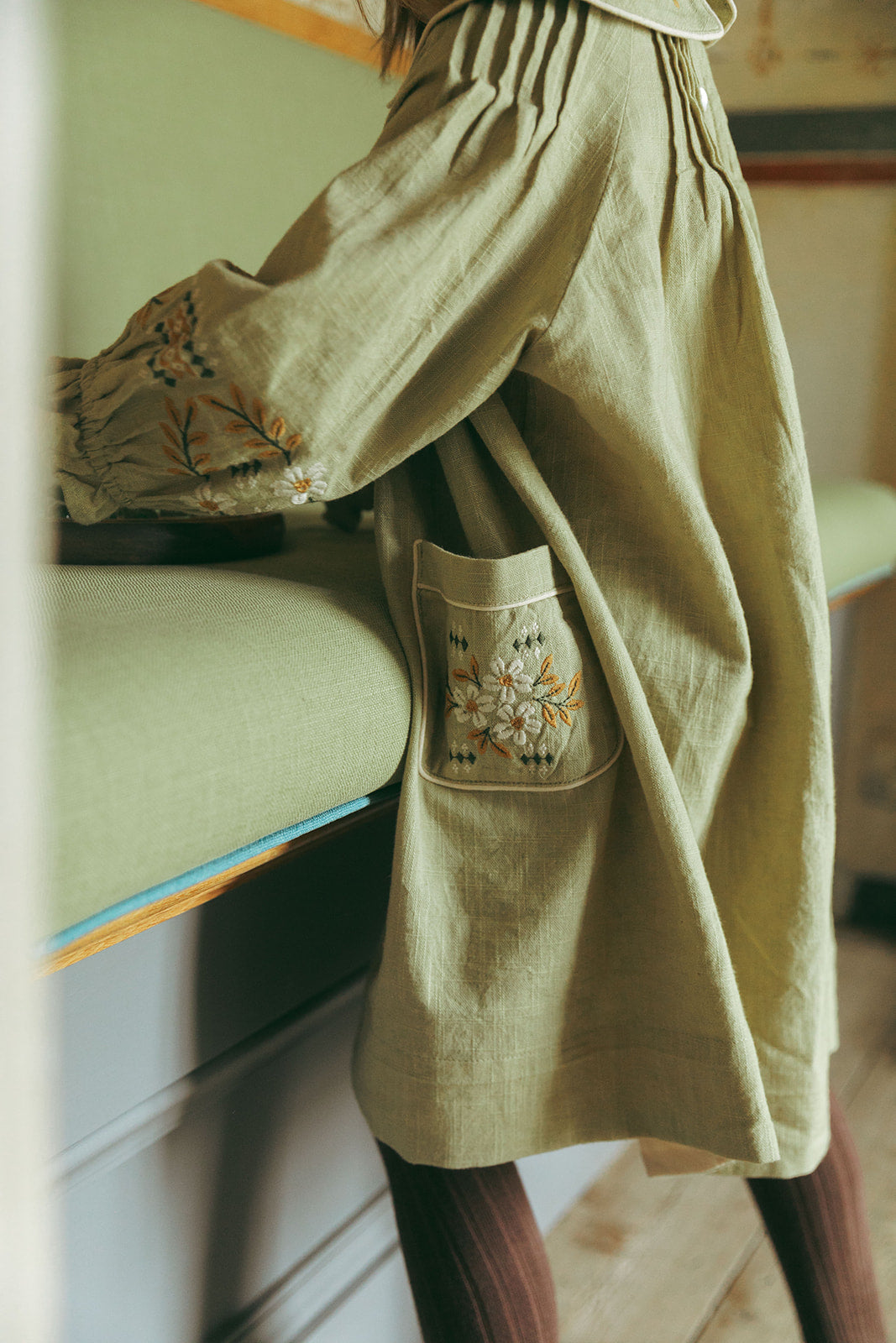 LALi / Marie Dress in Faded Moss