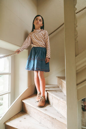 LALi / Snap Turtleneck in Textured Floral