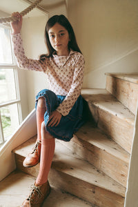 LALi / Snap Turtleneck in Textured Floral