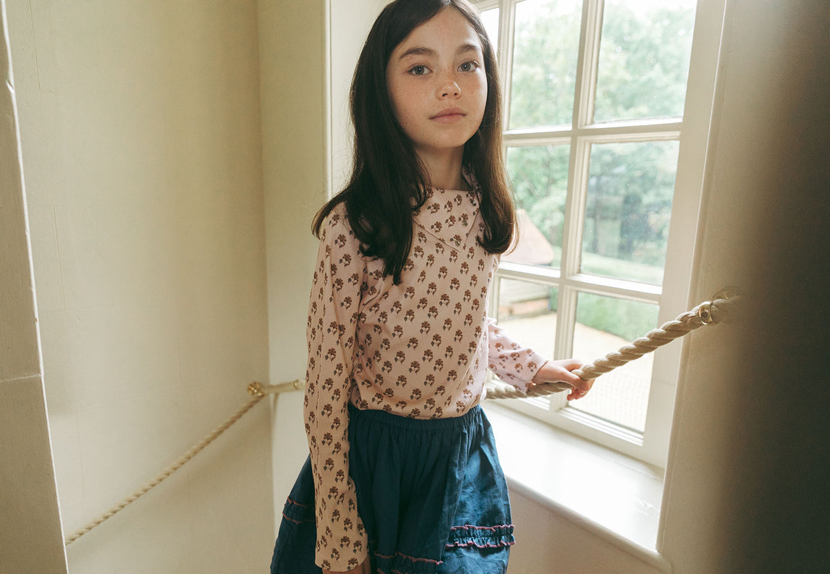 LALi / Snap Turtleneck in Textured Floral