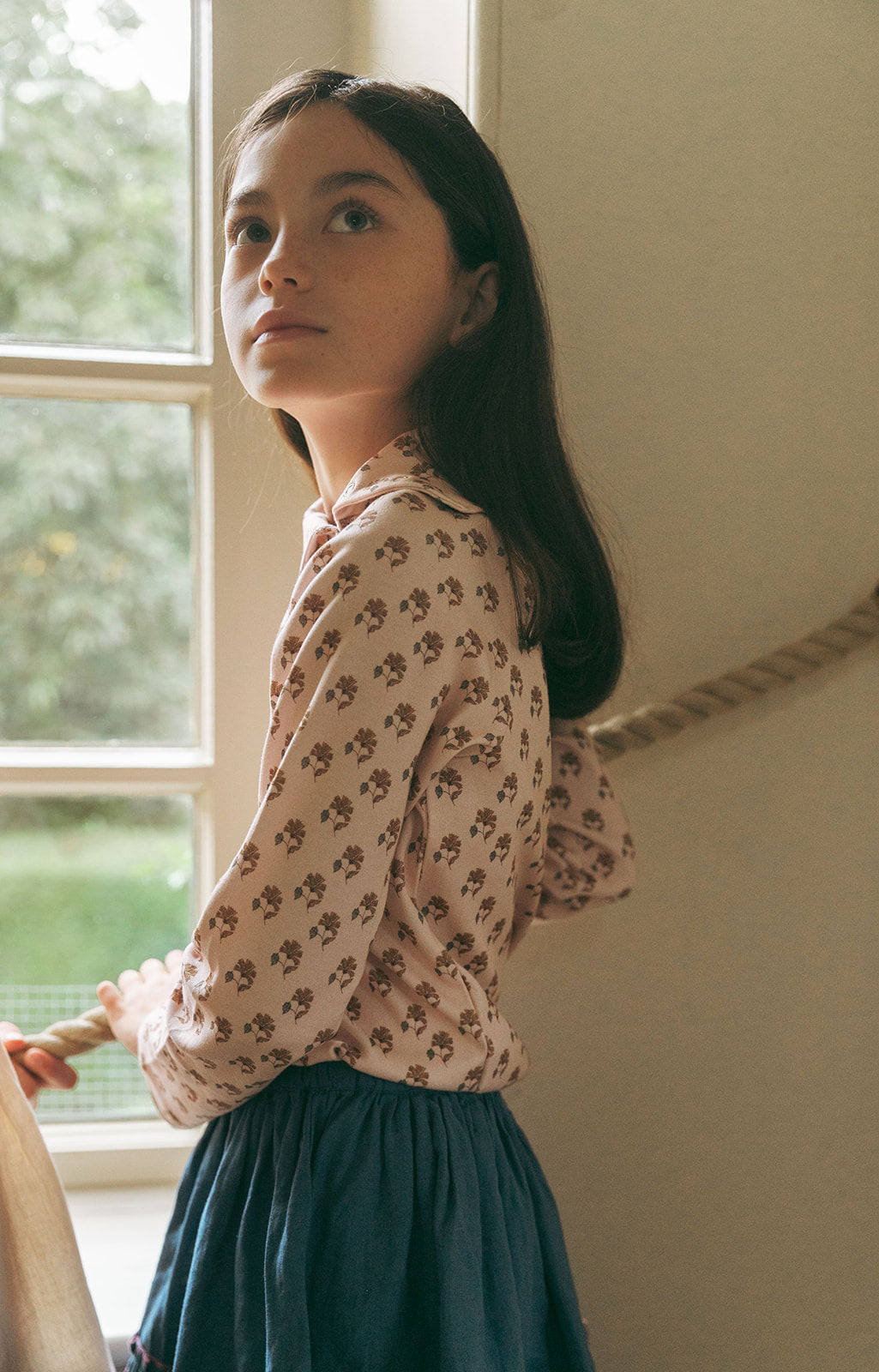 LALi / Snap Turtleneck in Textured Floral