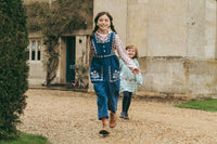 LALi / Clara Romper in Bijou Blue Embroidery