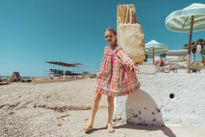 LALi / Tulip Dress in Red Madras Plaid