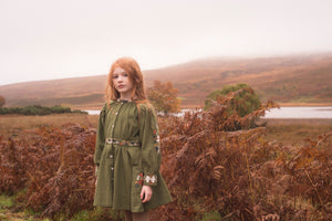 LALi / BLAIR DRESS - CYPRESS WITH EMBROIDERY