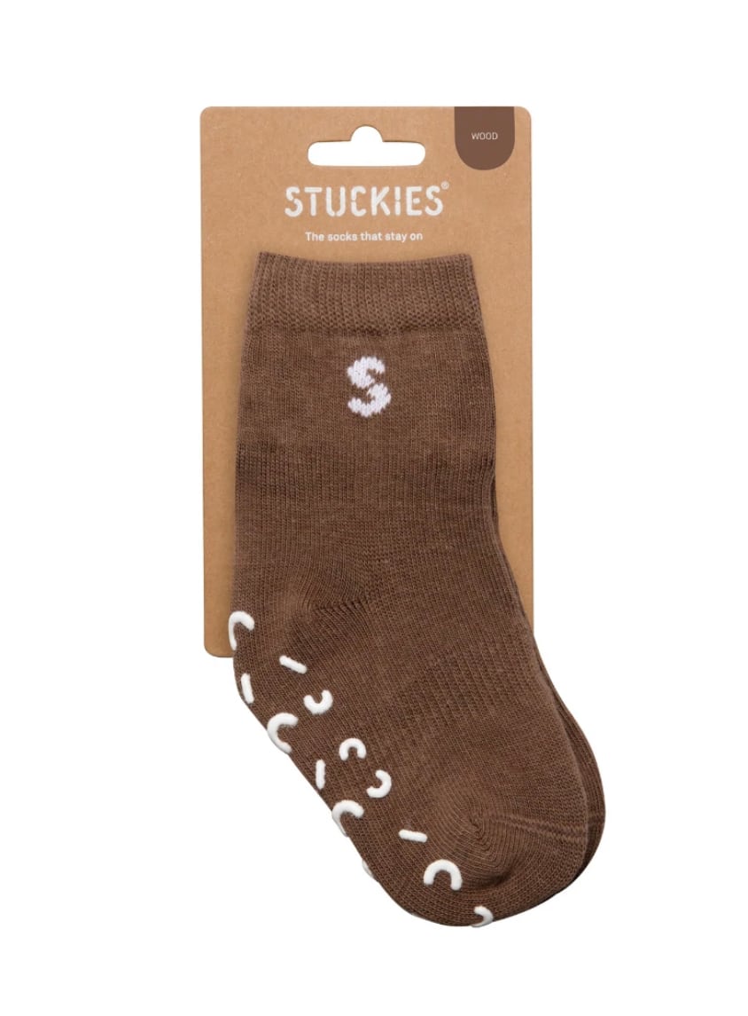 STUCKIES / cotton socks -sand / wood / shell / wave / rose