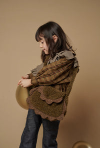 HELLO LUPO / Lacey Top - Autumn Plaid/Cocoa Wash