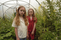 FISH & KIDS / WHITE FLOWERS SHIRT