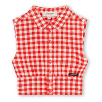 A MONDAY / Silla Shirt - Poppy Check