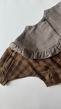 HELLO LUPO / Lacey Top - Autumn Plaid/Cocoa Wash
