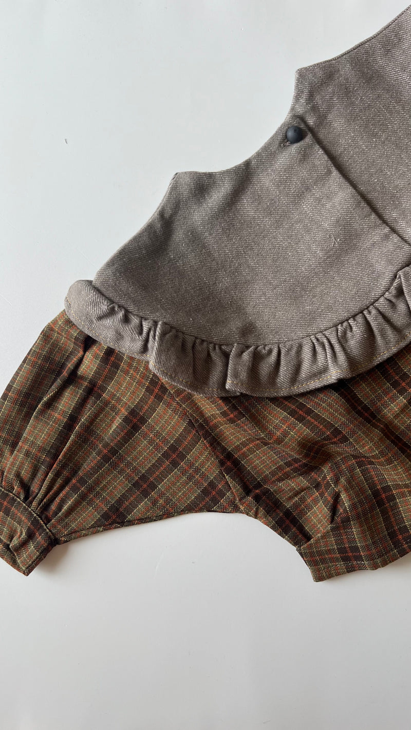 HELLO LUPO / Lacey Top - Autumn Plaid/Cocoa Wash