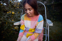 FISH & KIDS / PATCHWORK PASTELS SWEATER