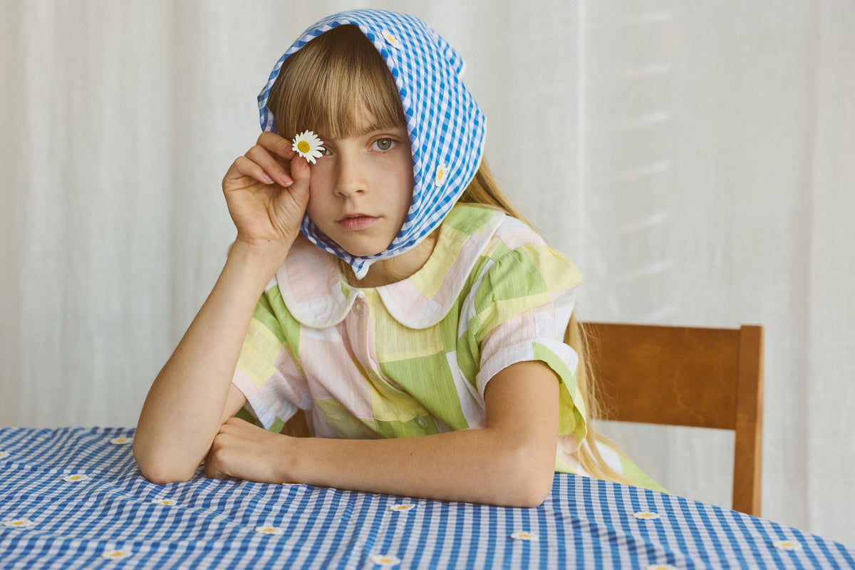 FISH & KIDS / PASTEL PATCHWORK DRESS