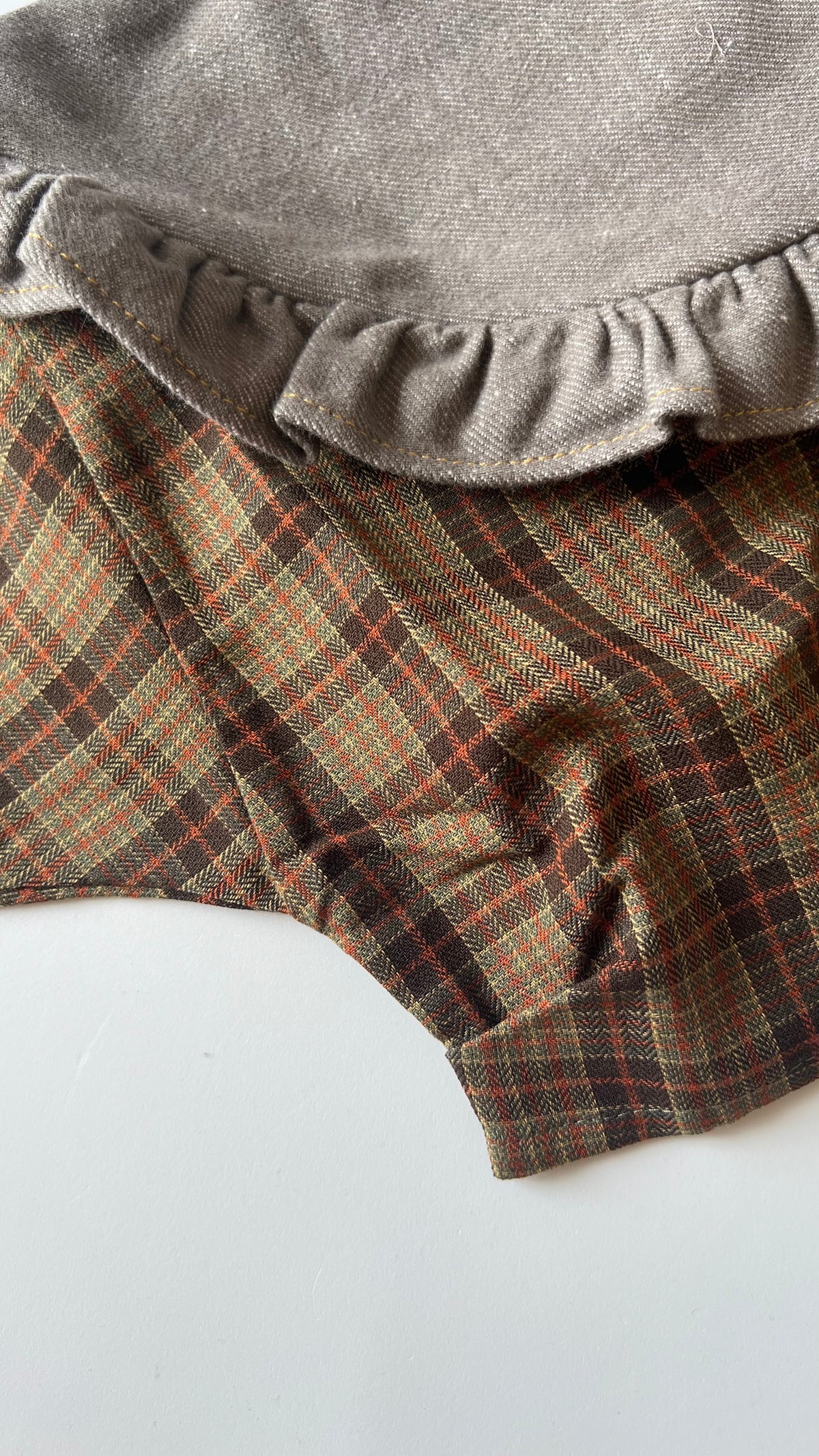 HELLO LUPO / Lacey Top - Autumn Plaid/Cocoa Wash
