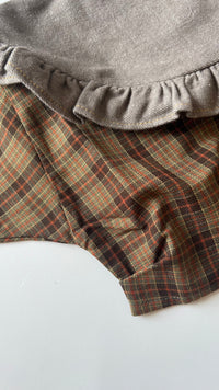 HELLO LUPO / Lacey Top - Autumn Plaid/Cocoa Wash