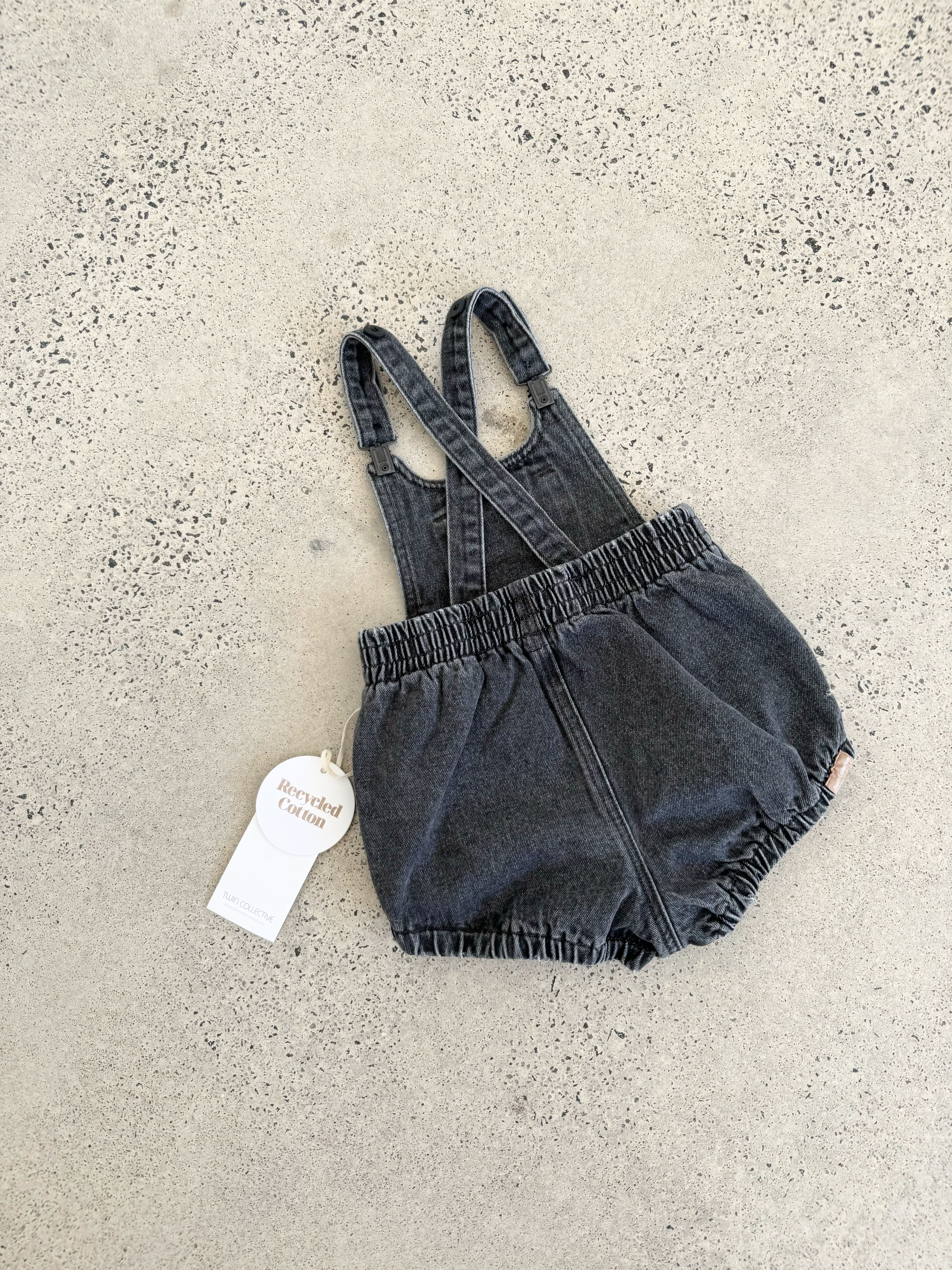 twin collective / BOWIE BUBBLE ROMPER- WASHED BLACK – Mico Donum