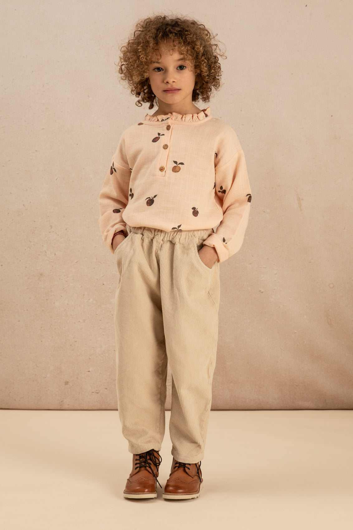 studio boheme paris / OLYMPE BLOUSE - LIGHT PINK - APPLE