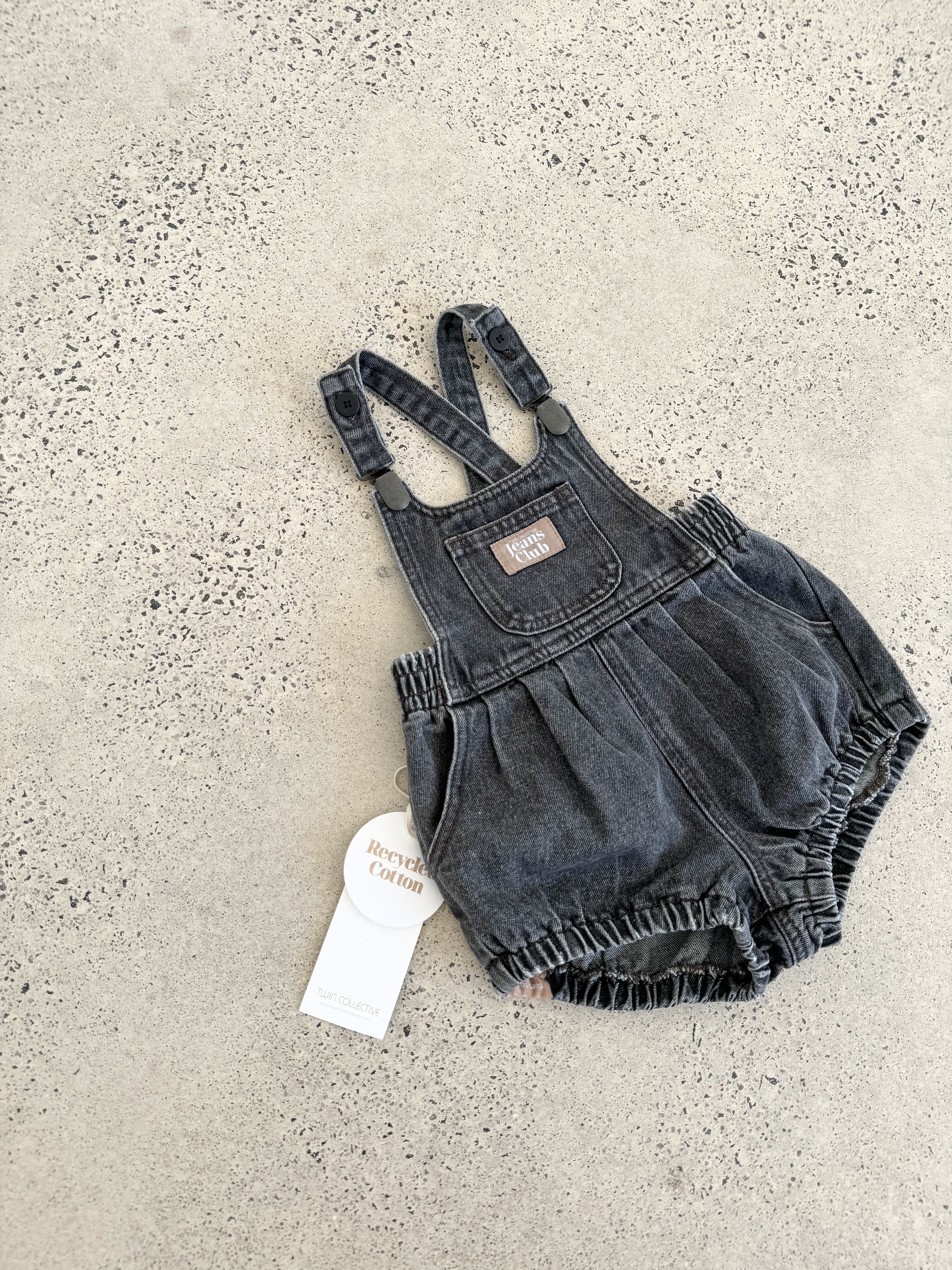 twin collective / BOWIE BUBBLE ROMPER- WASHED BLACK – Mico Donum