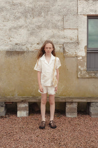 FISH & KIDS / WHITE FLOWERS SHIRT