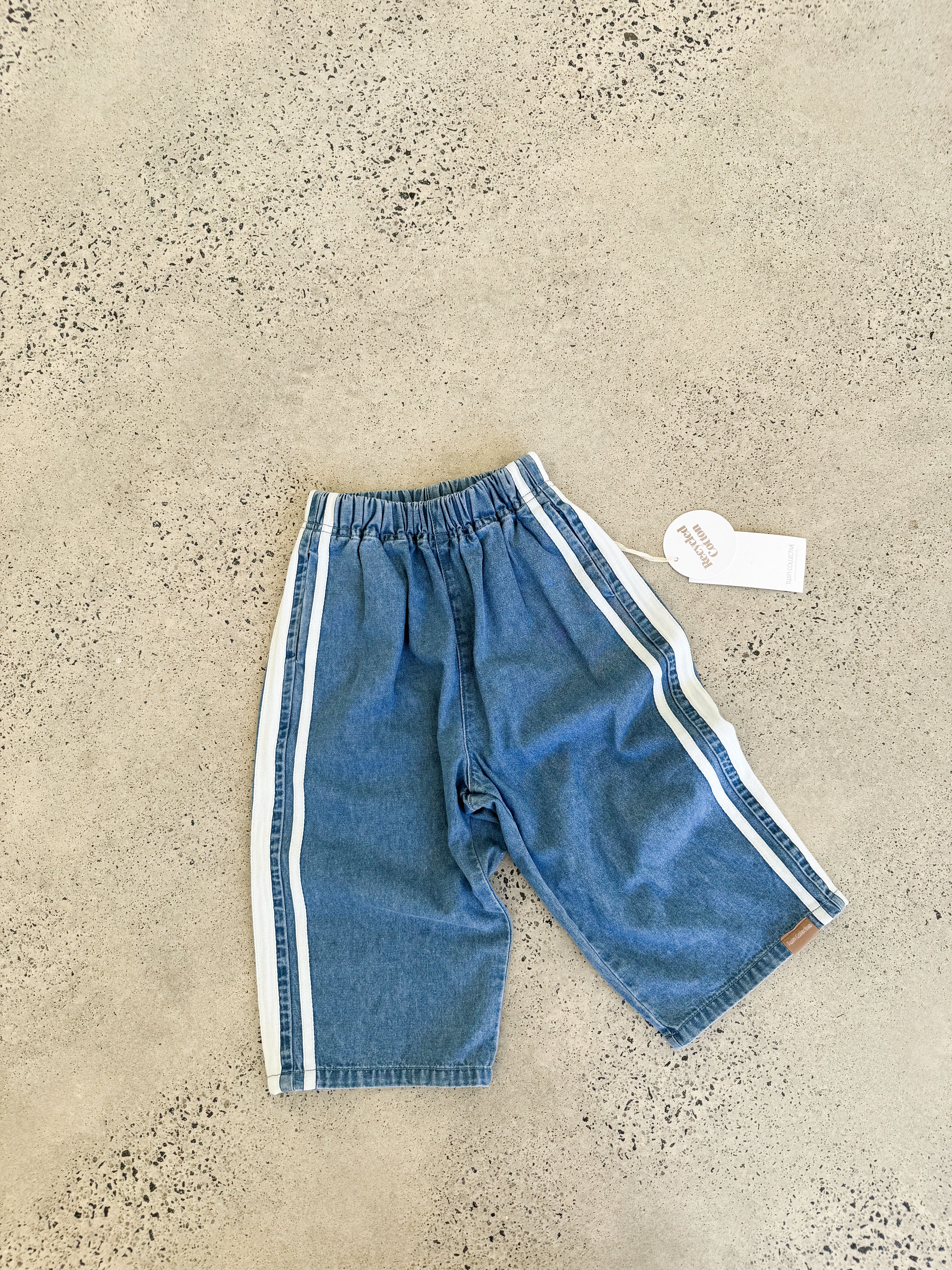 twin collective / TRICKY TRACK PANT-SIDE STRIPE BLUE – Mico Donum