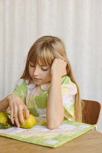 FISH & KIDS / PASTEL PATCHWORK DRESS