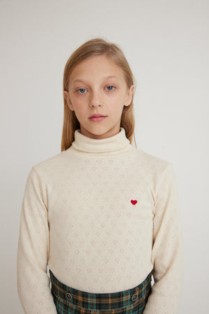 Bebe Organic / Bebe Heart Turtleneck
