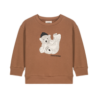 studio boheme paris /  CLASSIC SWEAT-SHIRT -MILK CHOCOLATE - one BEAR