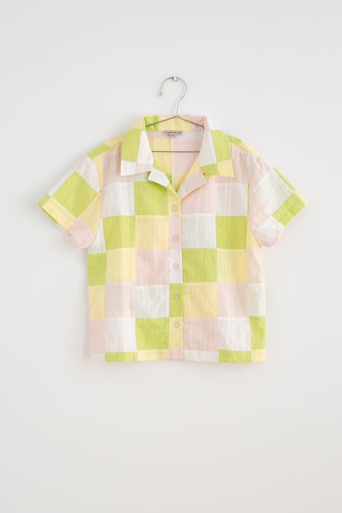 FISH & KIDS / PASTEL PATCHWORK SHIRT