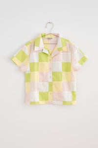 FISH & KIDS / PASTEL PATCHWORK SHIRT