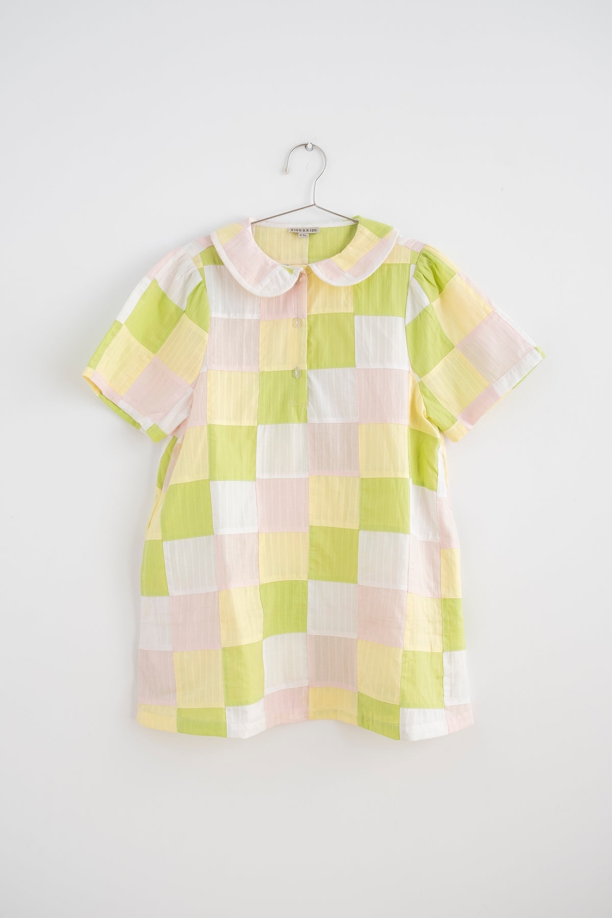 FISH & KIDS / PASTEL PATCHWORK DRESS