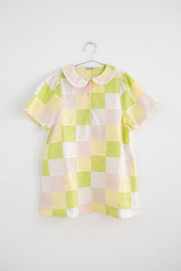 FISH & KIDS / PASTEL PATCHWORK DRESS