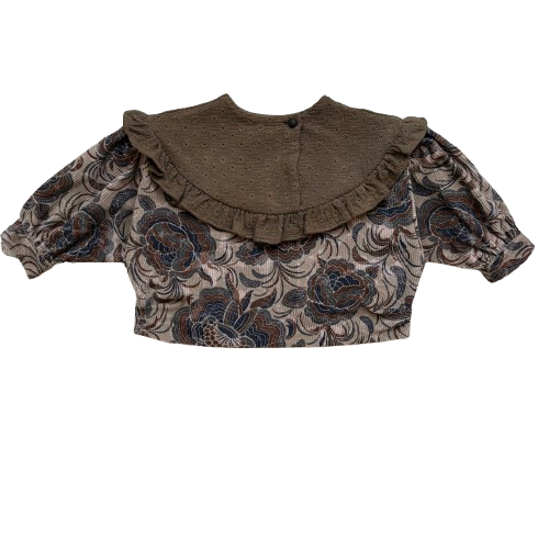 HELLO LUPO / Lacey Top - Vintage Flower/Beige Blossom