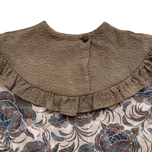 HELLO LUPO / Lacey Top - Vintage Flower/Beige Blossom