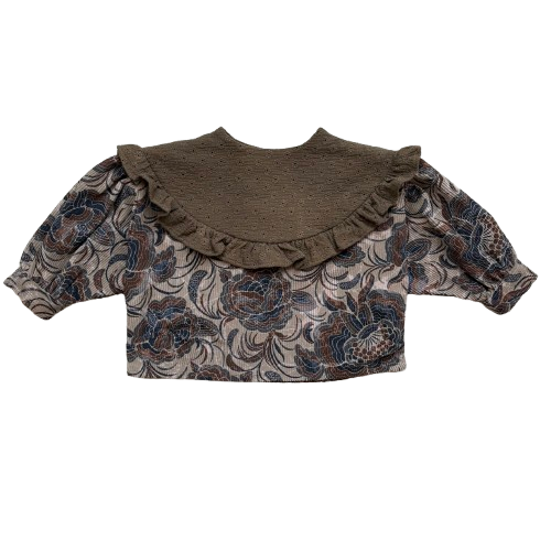 HELLO LUPO / Lacey Top - Vintage Flower/Beige Blossom
