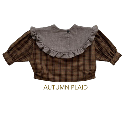 HELLO LUPO / Lacey Top - Autumn Plaid/Cocoa Wash