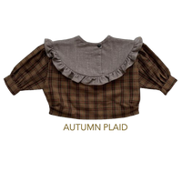 HELLO LUPO / Lacey Top - Autumn Plaid/Cocoa Wash