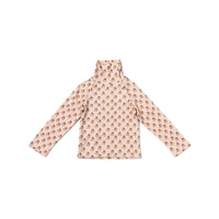 LALi / Snap Turtleneck in Textured Floral