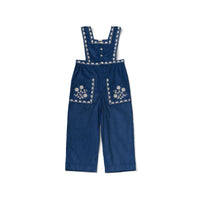LALi / Clara Romper in Bijou Blue Embroidery