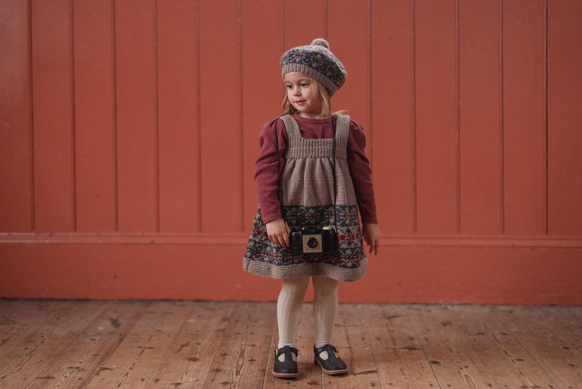 Little Cotton Clothes / Organic Pointelle T-shirt Redcurrent