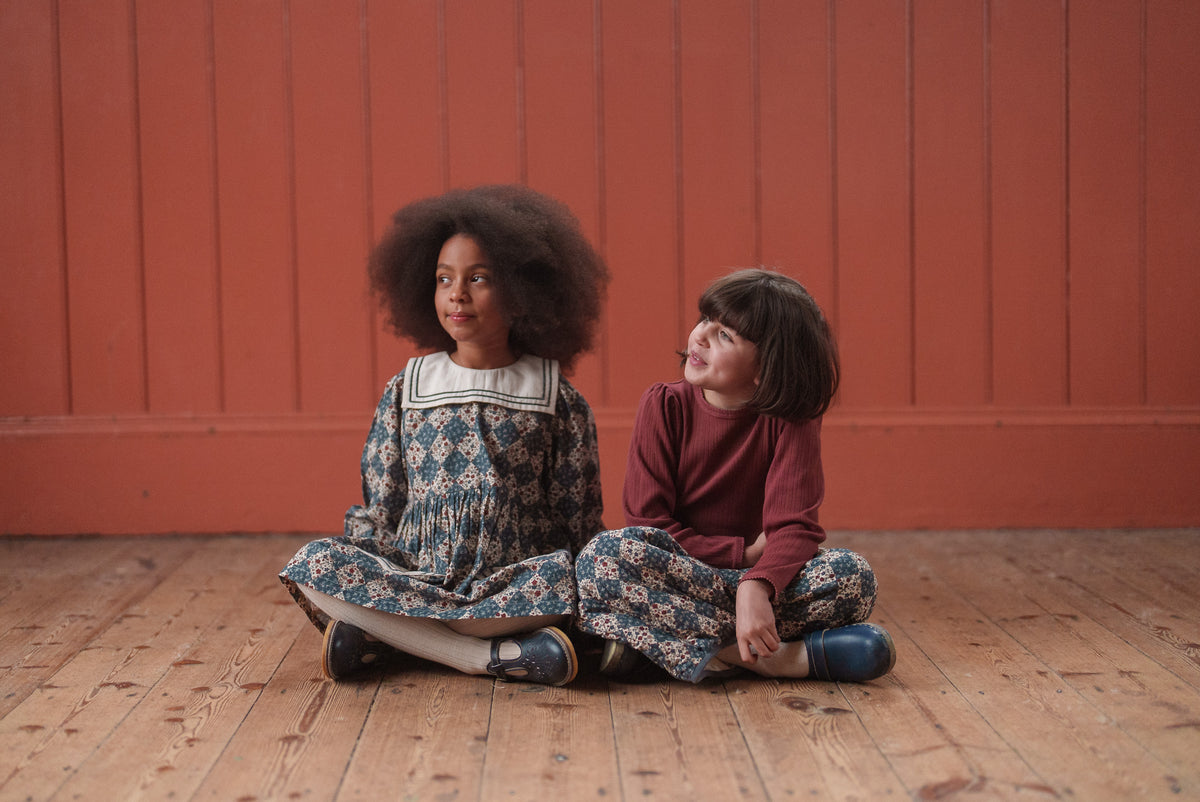 Little Cotton Clothes / Quilted Jessica Trousers Harlequin Floral