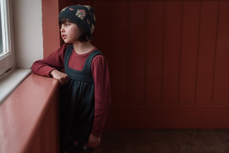 Little Cotton Clothes / Organic Pointelle T-shirt Redcurrent