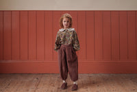 Little Cotton Clothes / Jessica Trousers Velvet in Nutmeg