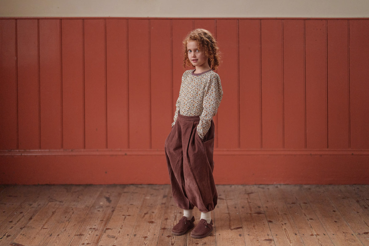 Little Cotton Clothes / Organic Pointelle T-shirt Prairie Floral